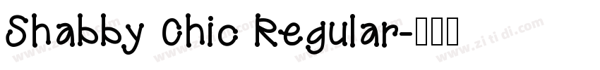 Shabby Chic Regular字体转换